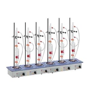 Kjeldahl Digestion/Soxhlet Extraction Apparatus 6 Place with Glassware, EAM9203-06