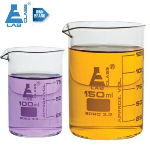 Beaker Glass 5ml to 5000ml (Low Form with Spout) LABGLASS USA