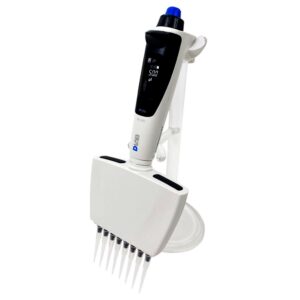 8 Channel Electric Multi Micropipette, dPette+, 0.5-10μL to 30-300μL DLAB
