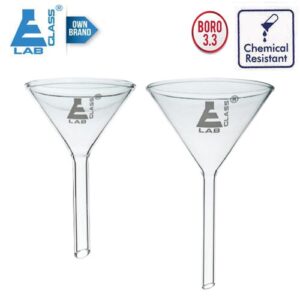 Glass Funnel (Filter) 50-150mm Chemical Resistant LABGLASS USA