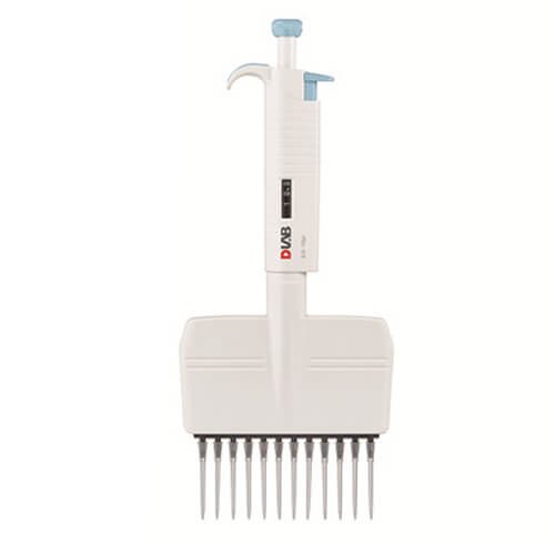 Micropipette Multi (12) Channel 5-50μL Adjustable Pipettes DLAB USA