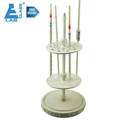 Pipette Stand, Polypropylene – Fits 28 Pipettes – Adjustable LABGLASS USA